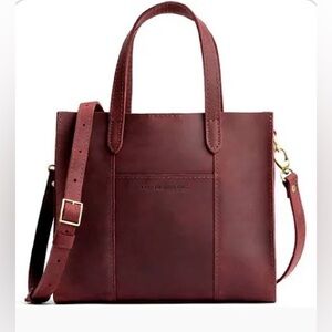 Portland Leather Lola crossbody, shoulder, tote in Merlot